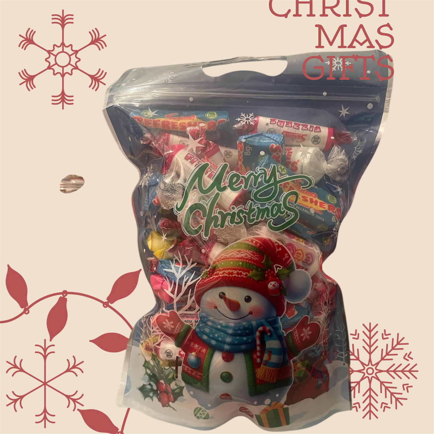 Large christmas swizzles bag