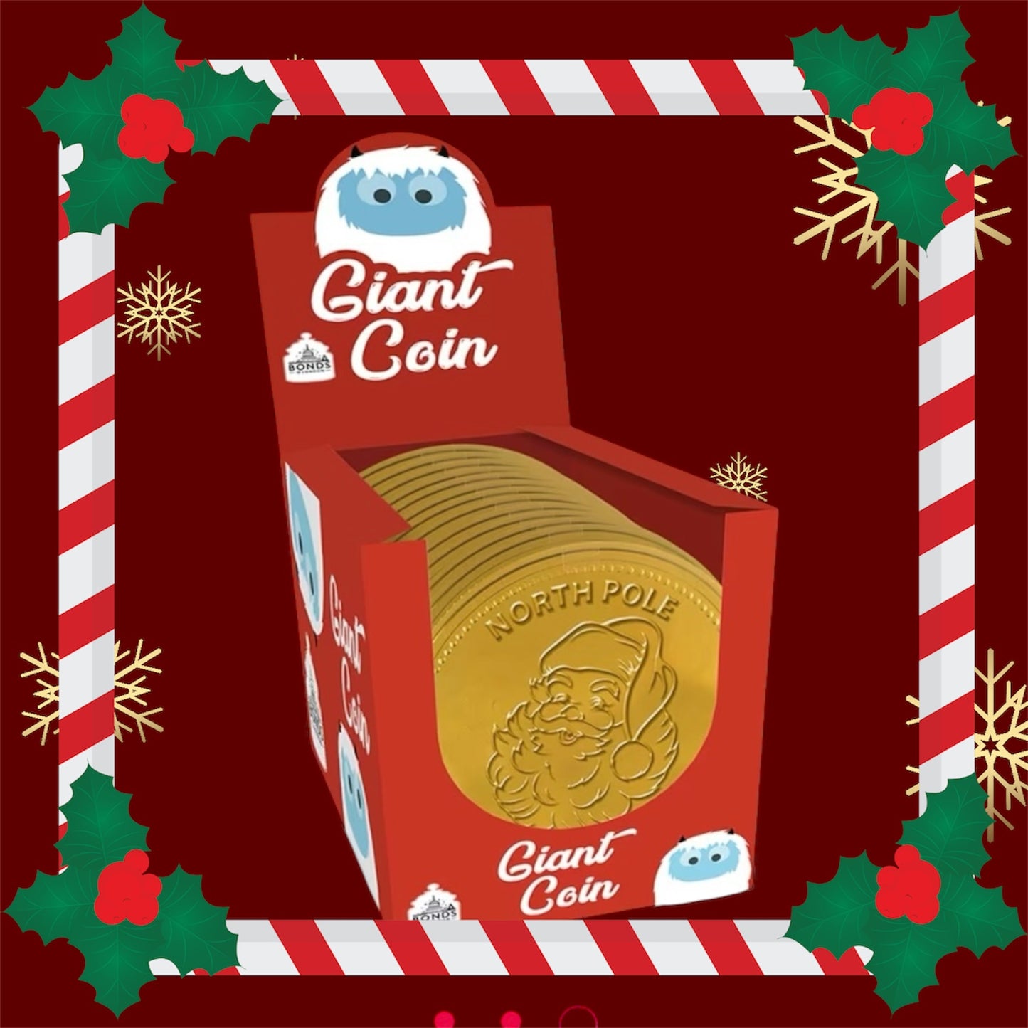 Bonds Giant Gold Santa Coin