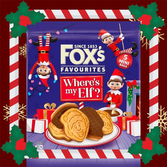 Foxs Elf On The Shelf Milk Chocolate Coated Biscuit Mini Bags
