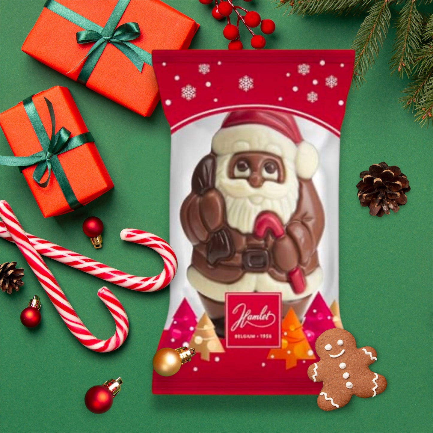 Chocolate hollow figure Santa Belgium