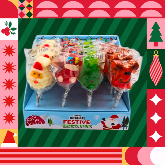 Candy Realms Festive Gummy Pops
