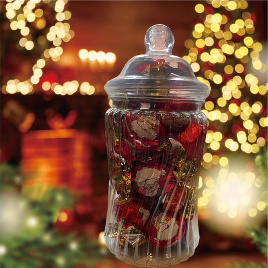 Christmas cream filled chocolate jar